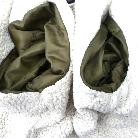 Wilson Creek Winery Vineyards Thick Faux Sherpa Lined Green Sweatshirt Hooded L - Picture 6 of 8